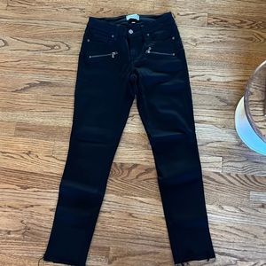 Paige Women's Size 27 Black Zipper Front Pants Skinny